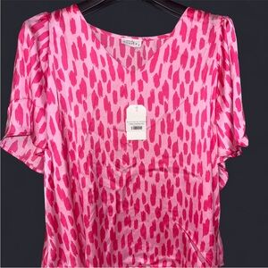 Emily Wonder Pink Patterned Blouse